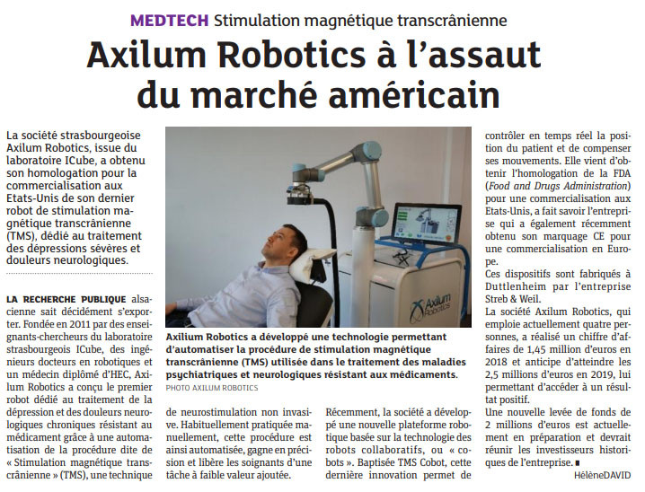 Axilum Robotics à l’assaut du marché américain - Sysaxes